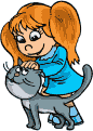 girl patting